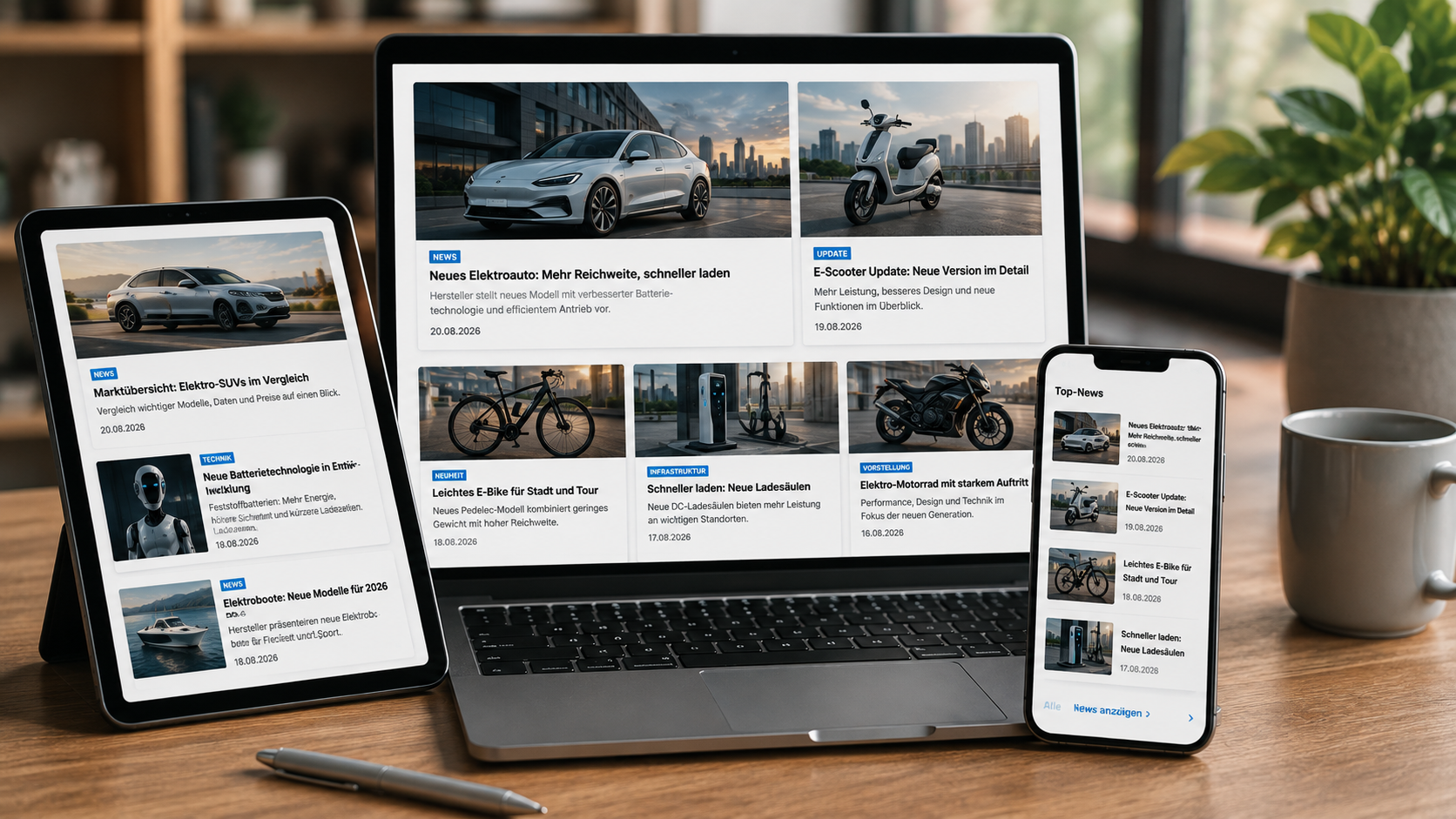 Hersteller-News und Modellneuheiten auf eMobilScout